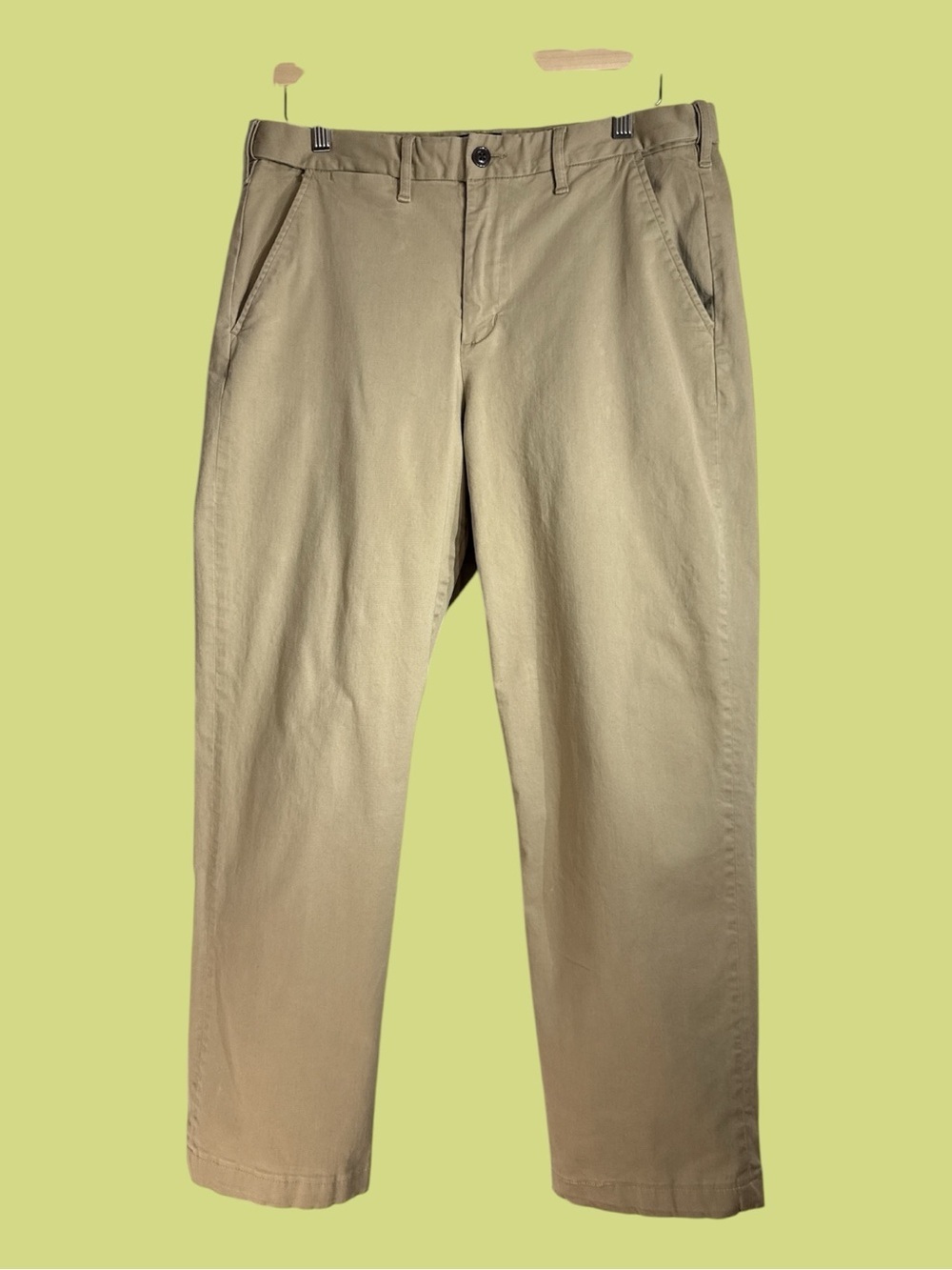 Land’s End Comfort Waist Traditional Fit Desert Tan Khaki Chino Pants 34x28